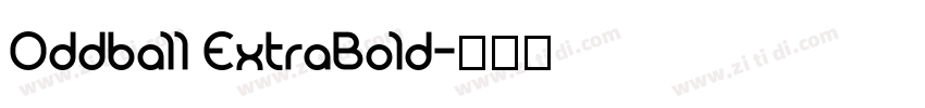 Oddball ExtraBold字体转换